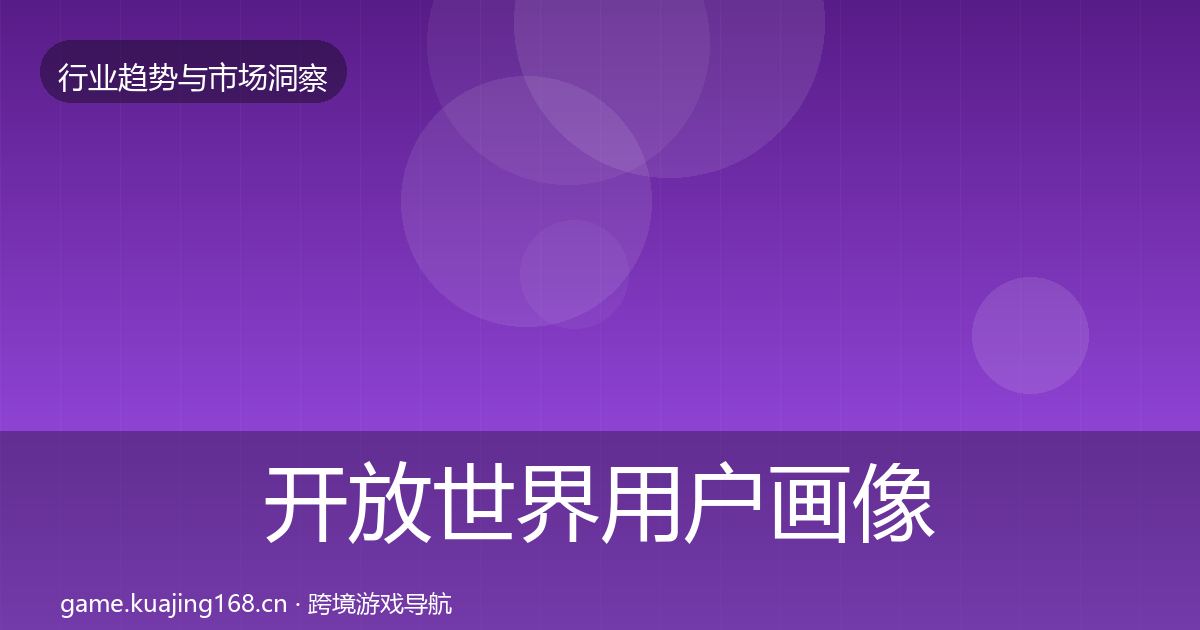 开放世界用户画像全攻略
