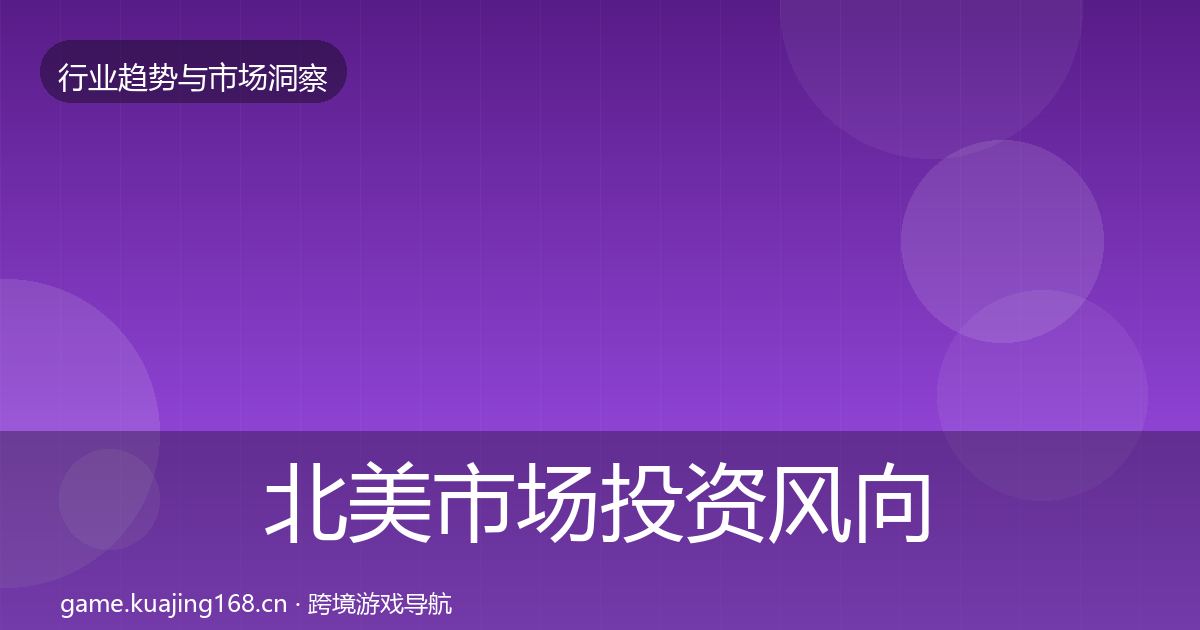 北美市场投资风向实践指南