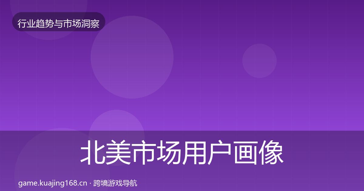 北美市场用户画像实践指南