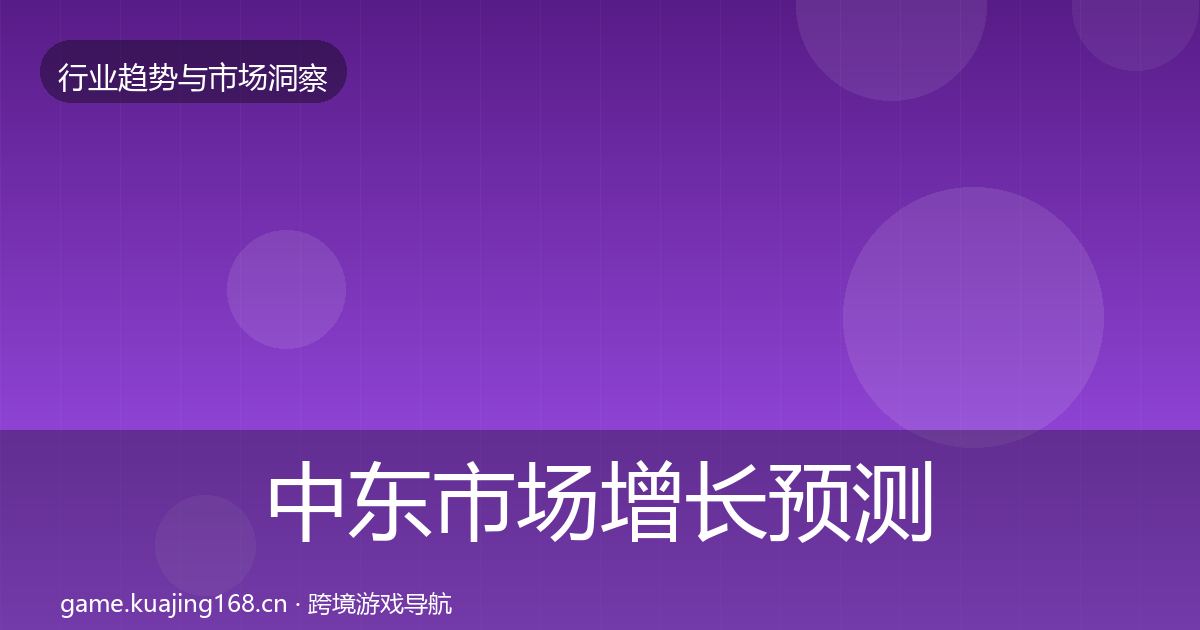 中东市场增长预测入门到进阶