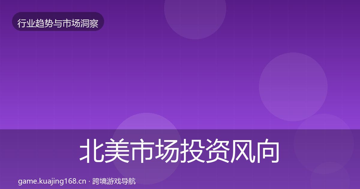 北美市场投资风向实践指南