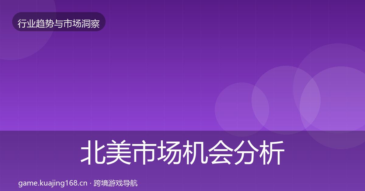 北美市场机会分析实践指南