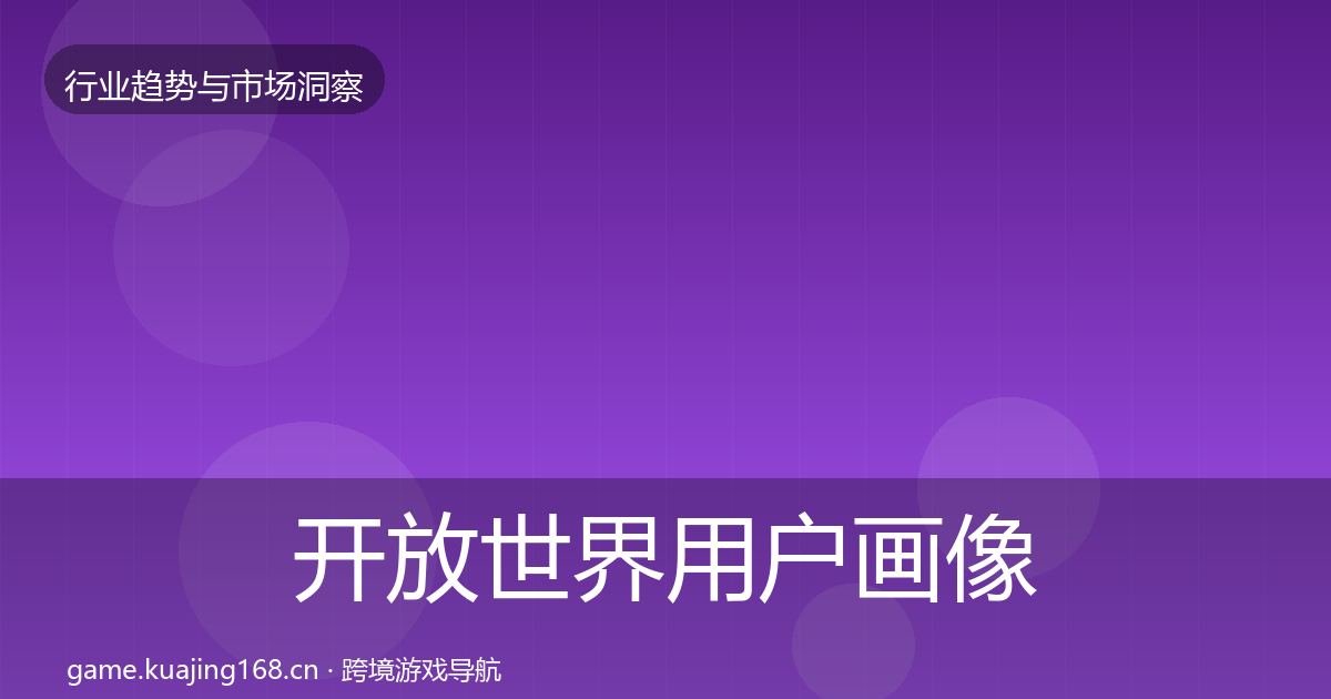 开放世界用户画像全攻略