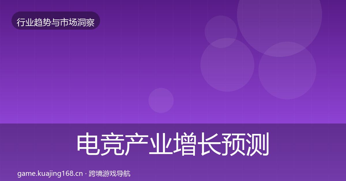 电竞产业增长预测实践指南
