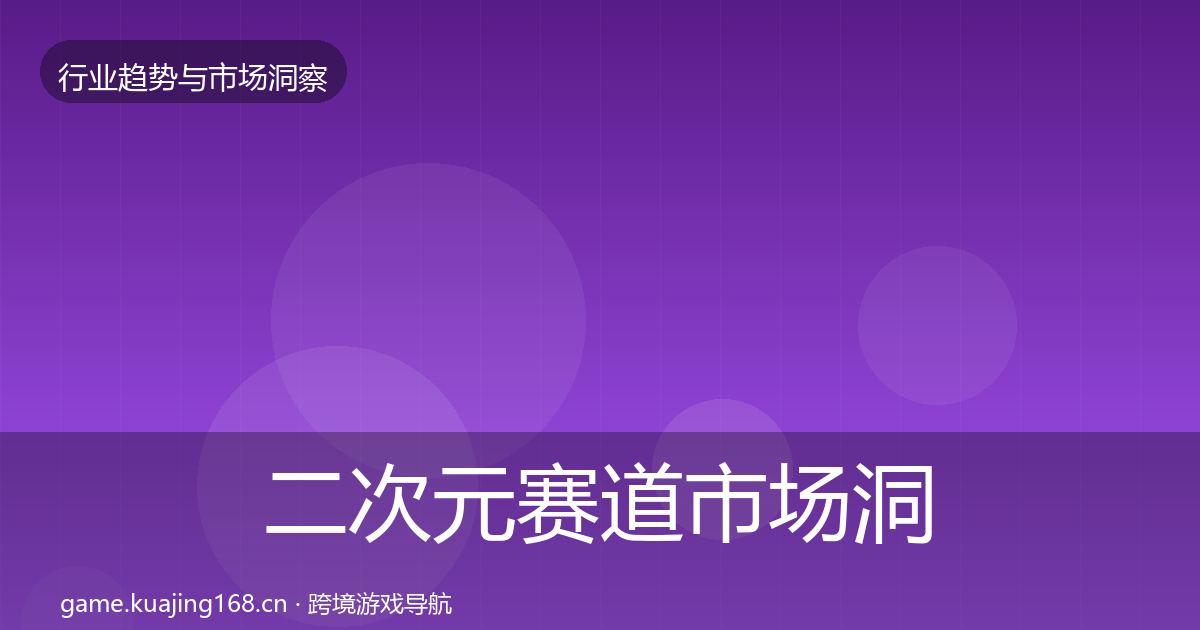 二次元赛道市场洞察实践指南