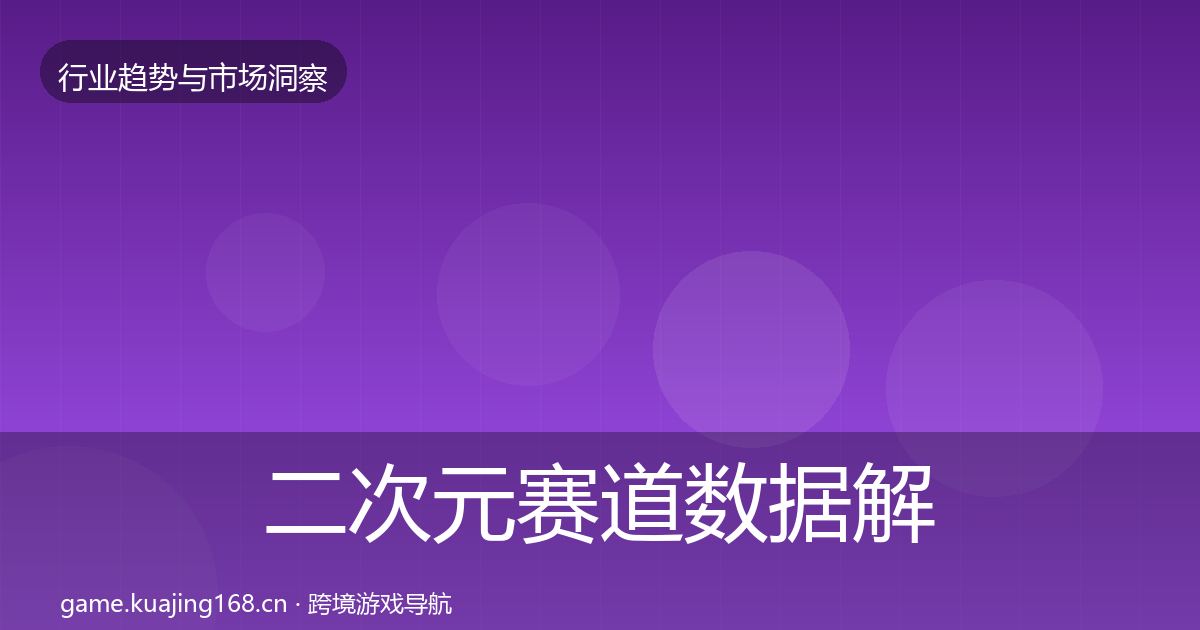 二次元赛道数据解读实践指南·第3572篇