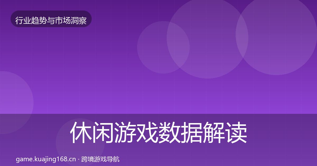 休闲游戏数据解读要点梳理·第3613篇