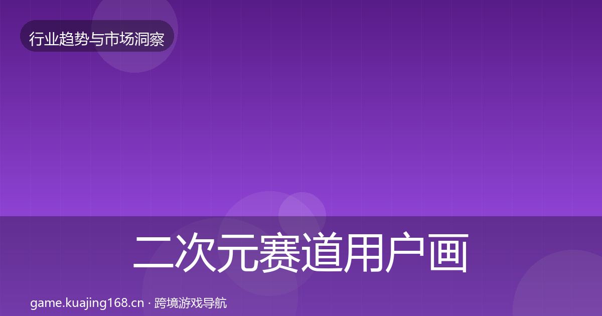 二次元赛道用户画像实践指南·第3627篇