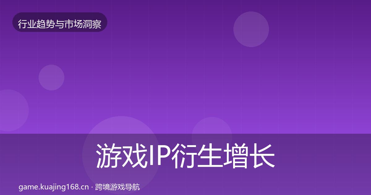 游戏IP衍生增长预测要点梳理·第3635篇