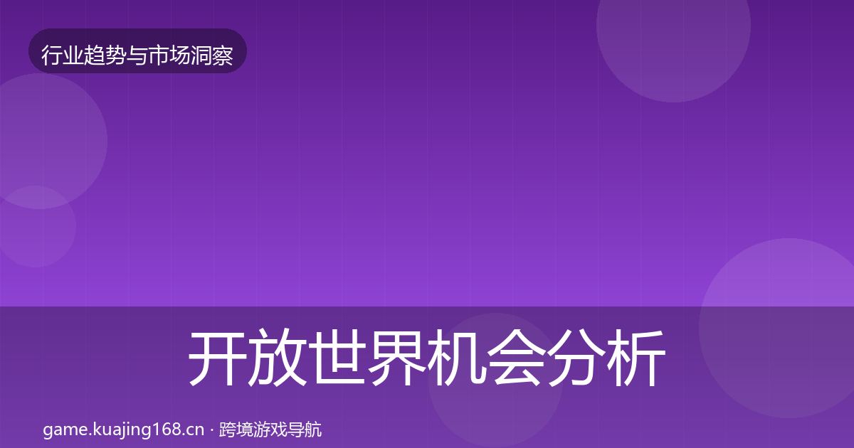 开放世界机会分析全攻略·第3658篇