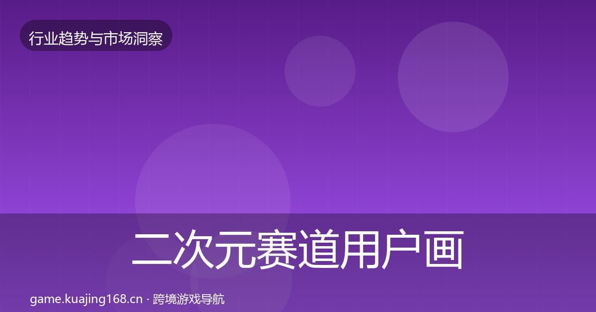 二次元赛道用户画像实践指南·第3667篇