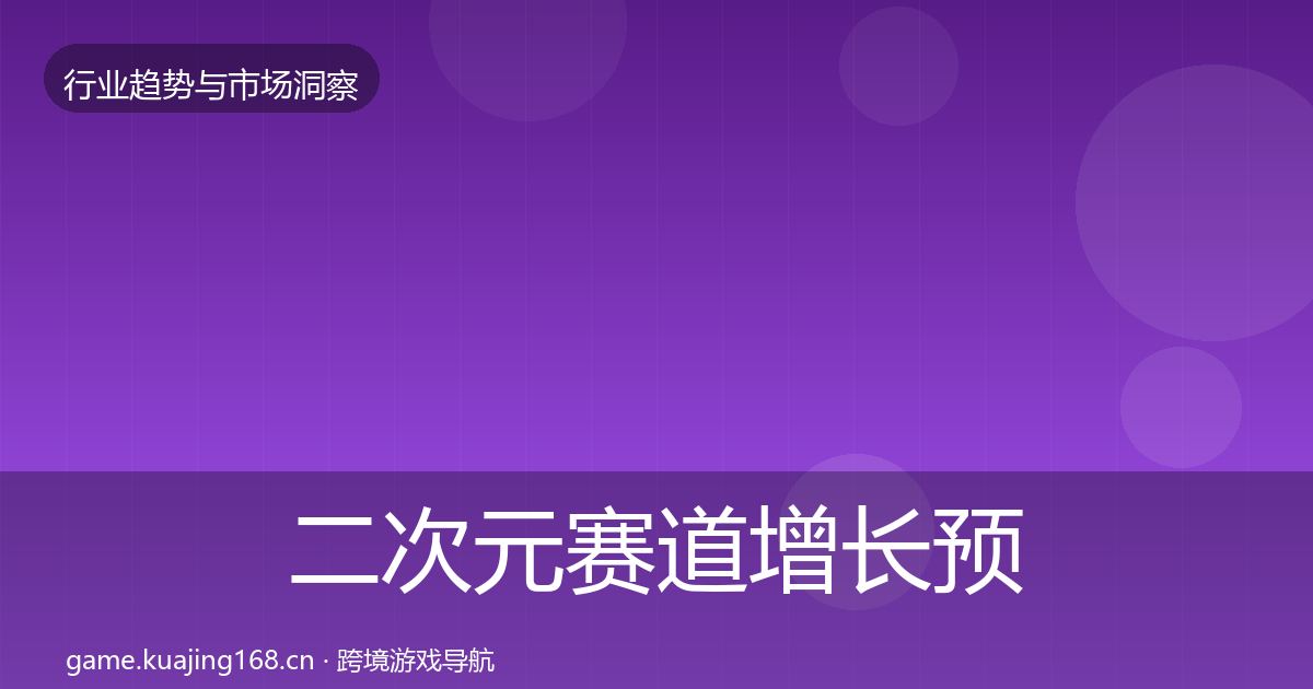 二次元赛道增长预测实践指南·第3672篇