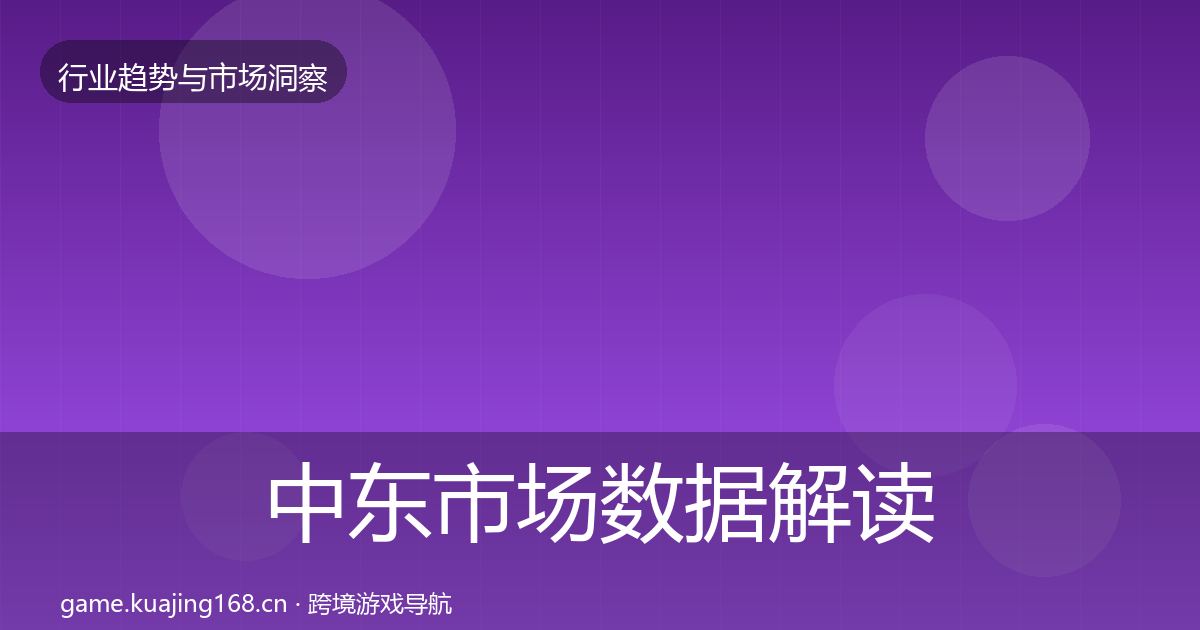 中东市场数据解读入门到进阶·第3693篇