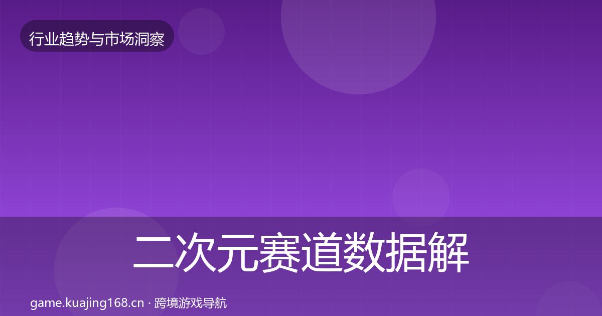 二次元赛道数据解读实践指南·第3732篇