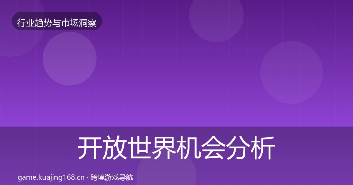 开放世界机会分析全攻略·第3738篇