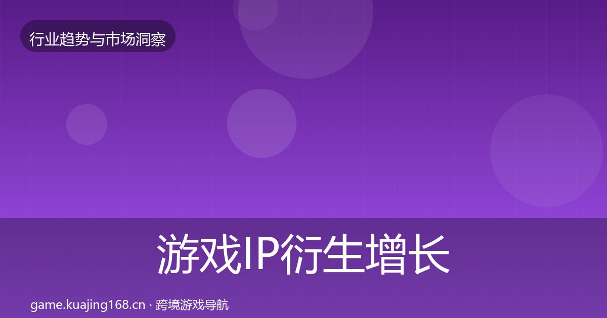 游戏IP衍生增长预测要点梳理·第3755篇