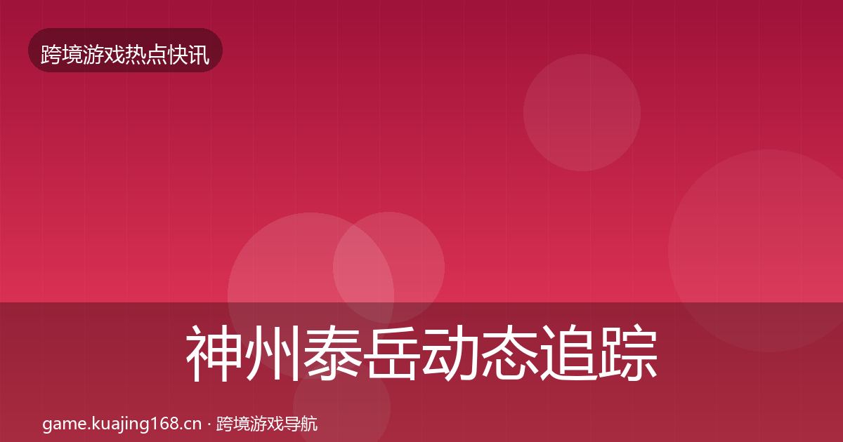 神州泰岳动态追踪实践指南·第333篇