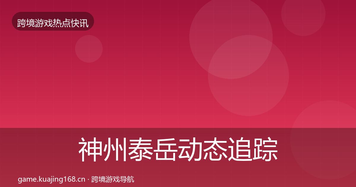 神州泰岳动态追踪实践指南·第413篇