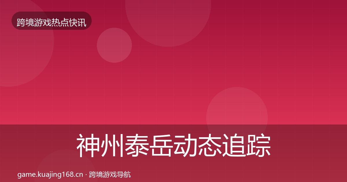 神州泰岳动态追踪实践指南·第2293篇