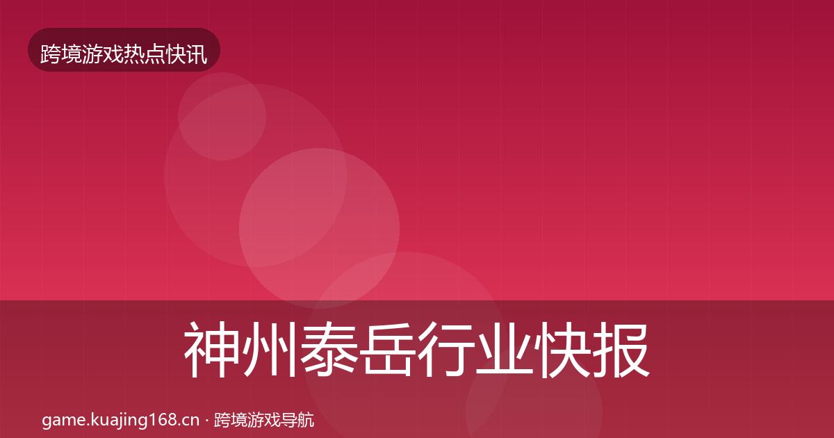 神州泰岳行业快报实践指南·第2998篇