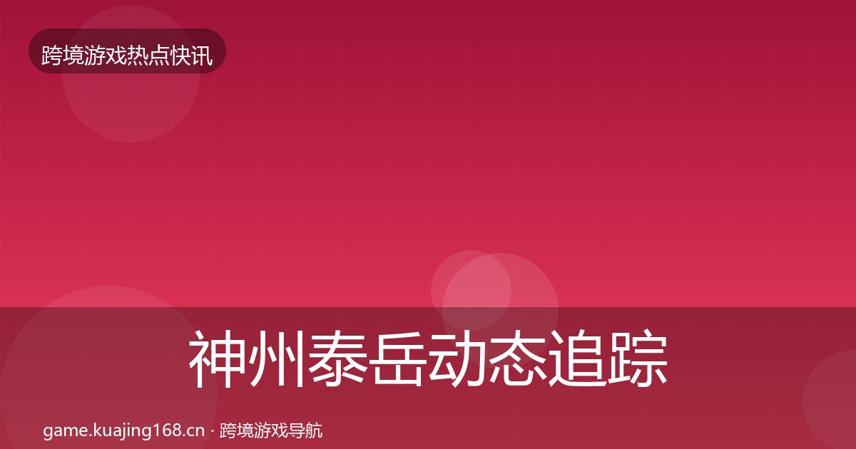 神州泰岳动态追踪实践指南