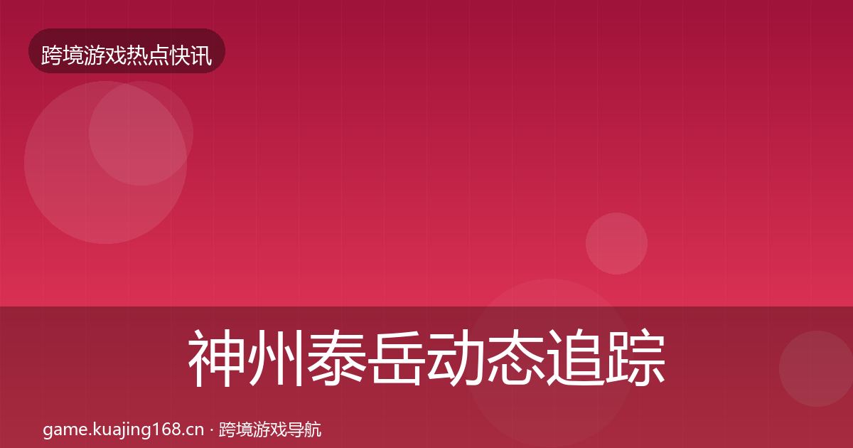神州泰岳动态追踪实践指南