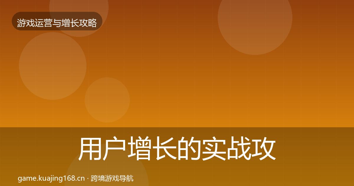 用户增长的实战攻略（实用）