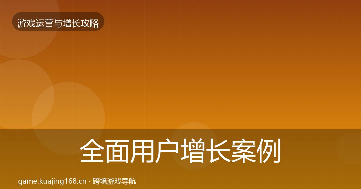 全面用户增长案例分析