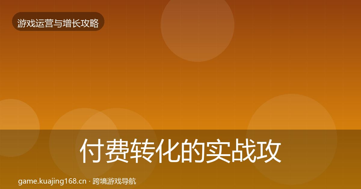 付费转化的实战攻略（2027年）