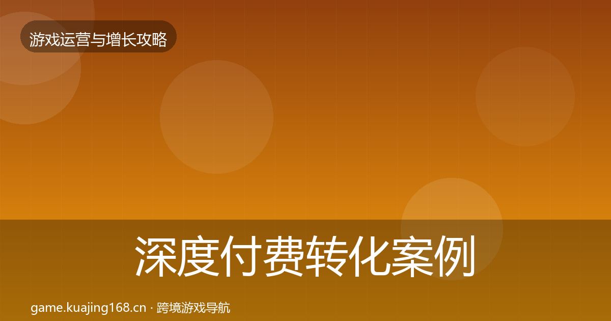 深度付费转化案例分析