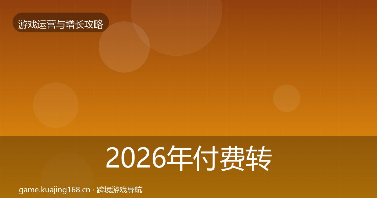 2026年付费转化复盘总结