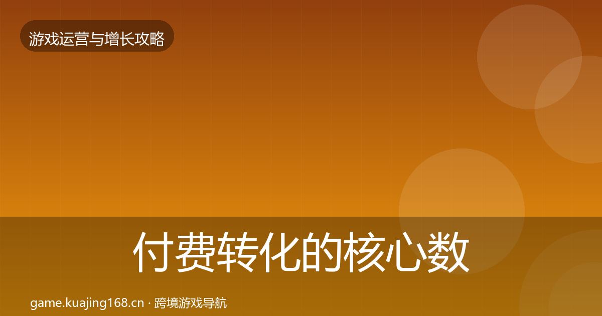 付费转化的核心数据指标（2027年）