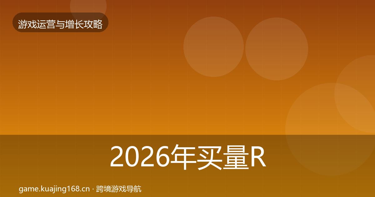 2026年买量ROI案例分析