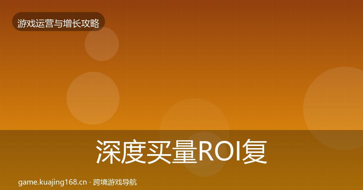 深度买量ROI复盘总结