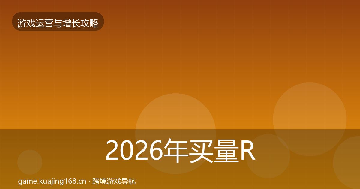2026年买量ROI模板工具