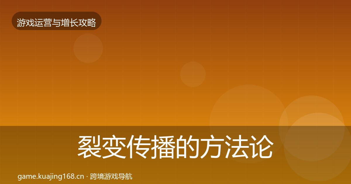 裂变传播的方法论拆解（2026年）