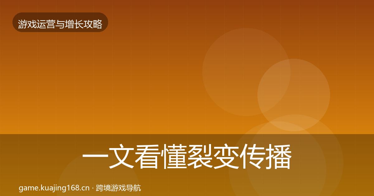 一文看懂裂变传播方法论拆解｜一线
