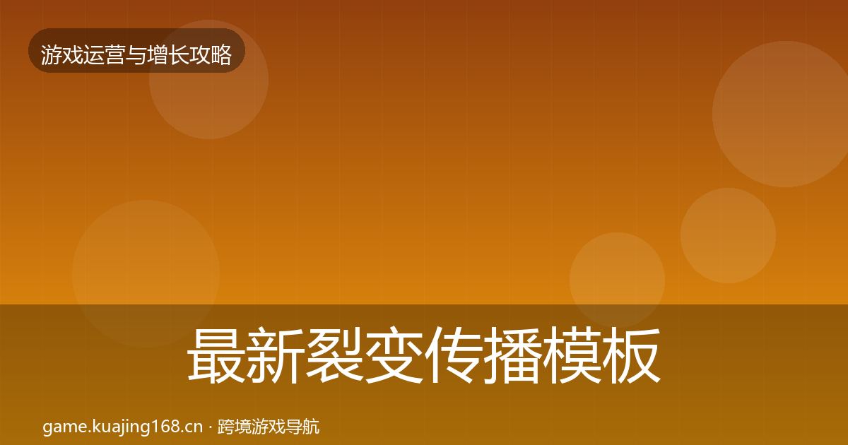 最新裂变传播模板工具