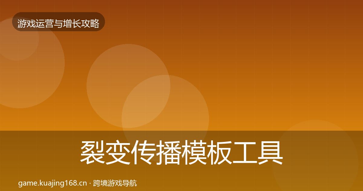 裂变传播模板工具全指南：实用