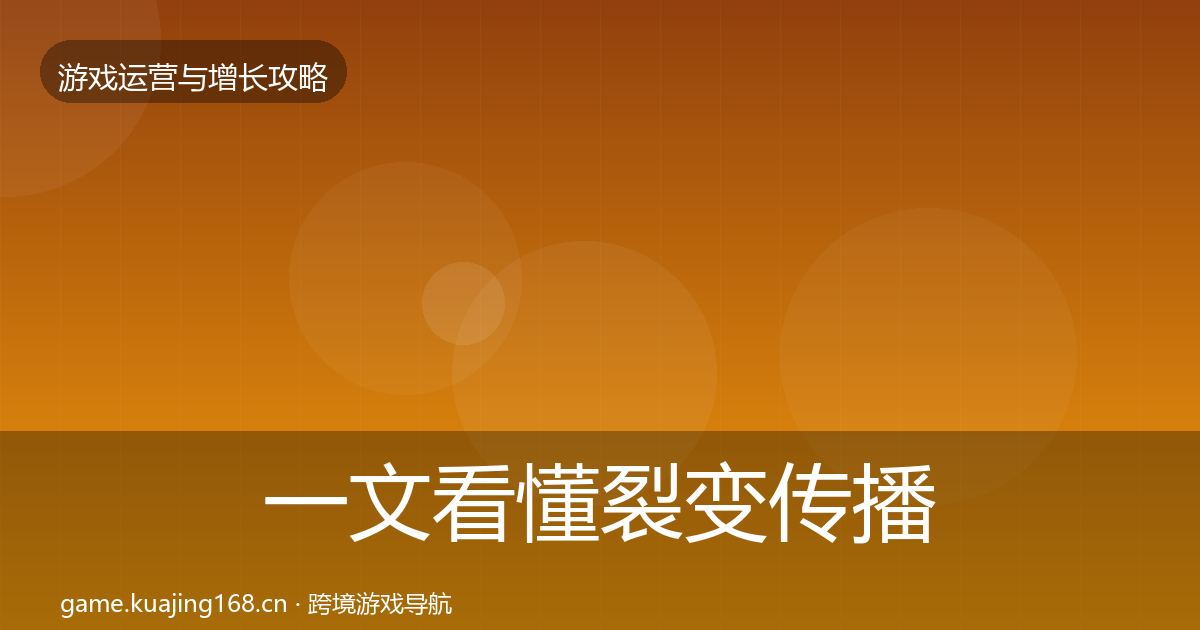 一文看懂裂变传播核心数据指标｜全面