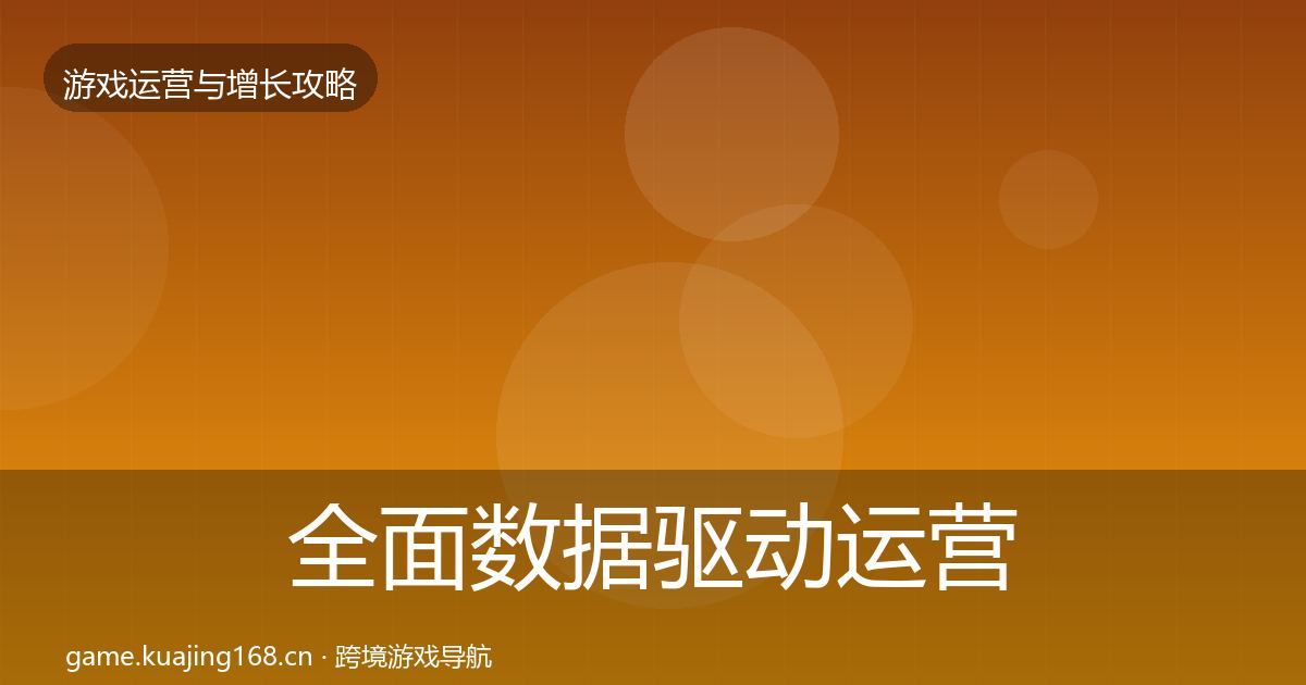 全面数据驱动运营方法论拆解