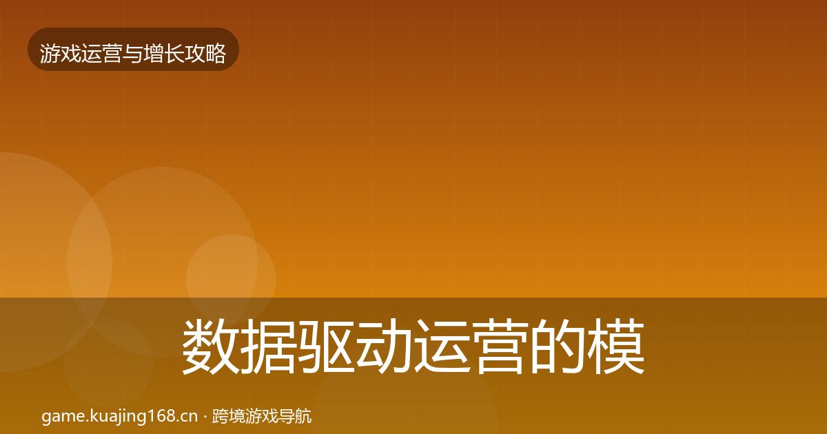 数据驱动运营的模板工具(2027年)