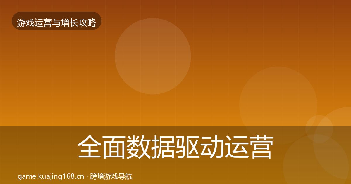 全面数据驱动运营模板工具