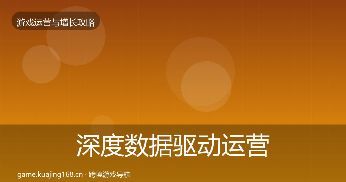 深度数据驱动运营模板工具