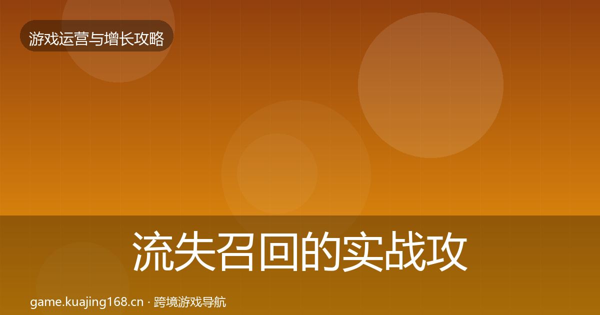 流失召回的实战攻略（2027年）