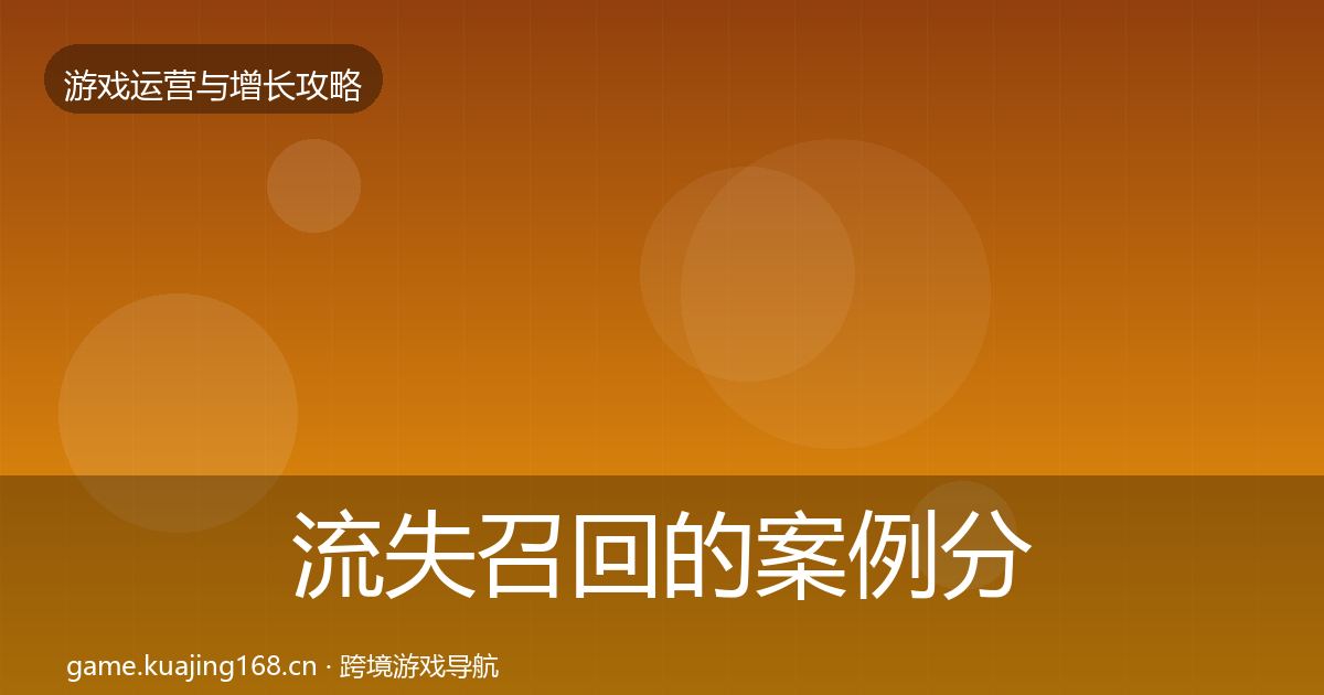 流失召回的案例分析（2027年）