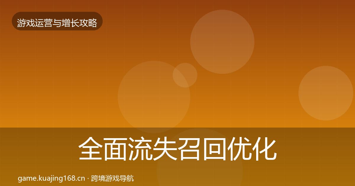 全面流失召回优化建议