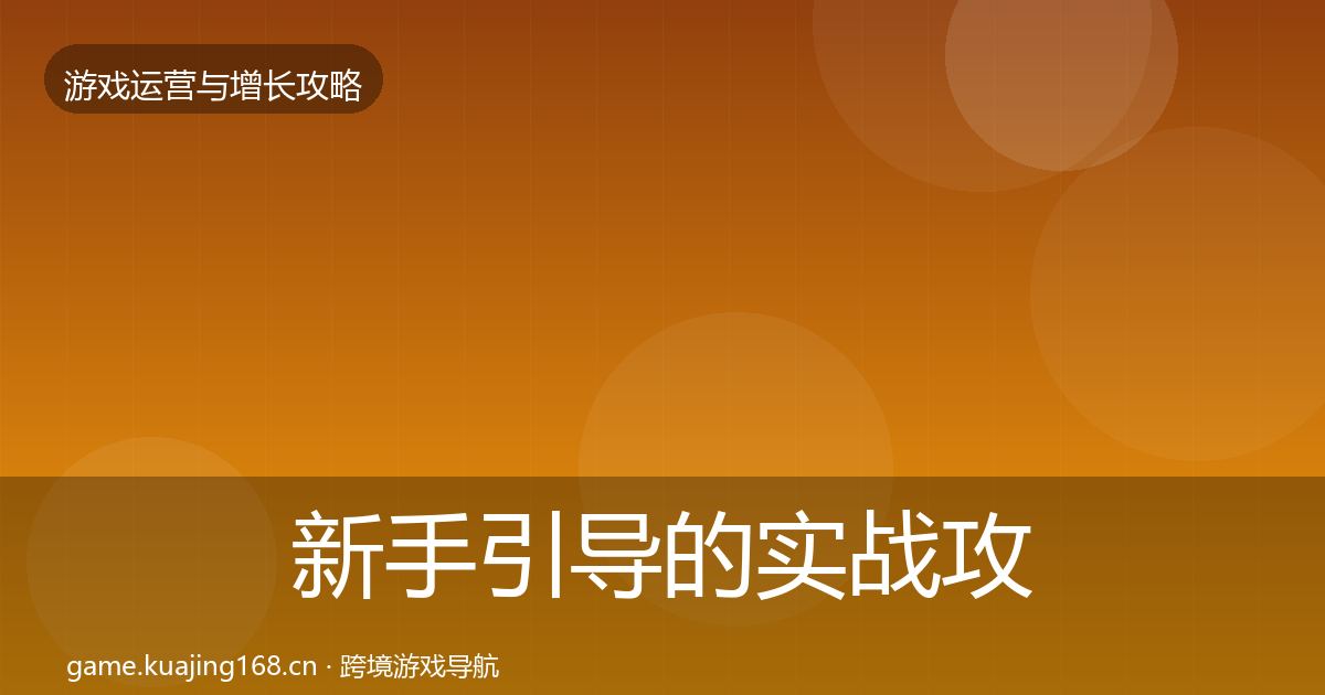 新手引导的实战攻略(2027年)
