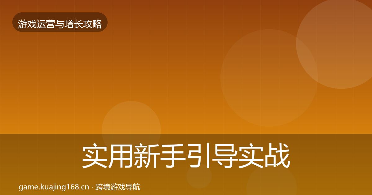 实用新手引导实战攻略