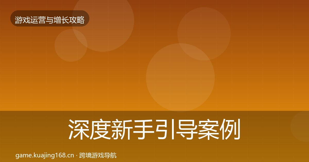 深度新手引导案例分析
